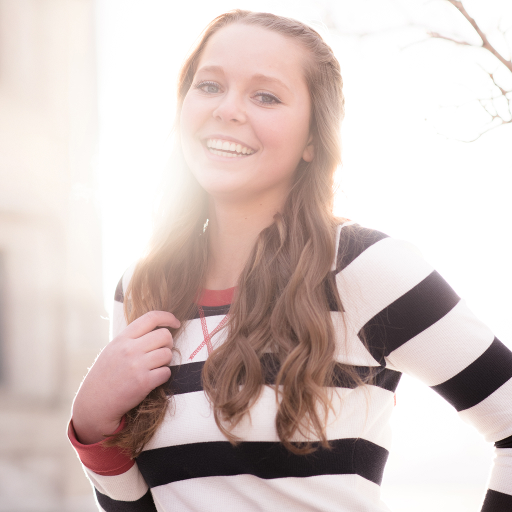 Smiling Female Patient Standing Outdoors