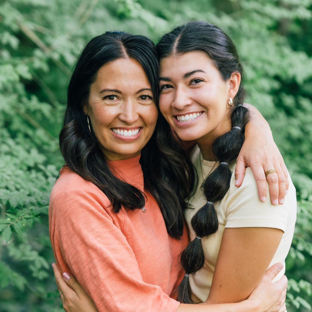 Smiling Mother Daughter